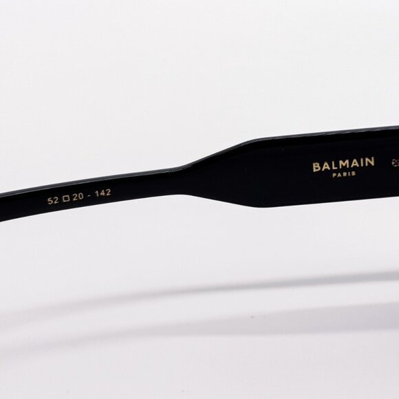 NEW BALMAIN ADMIRABLE BPS-130A UNISEX BLACK/GOLD SUNGLASSES BALMAIN - Picture 12 of 14